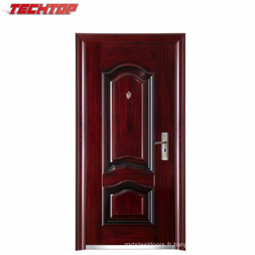 Modèle de porte principale en métal TPS-039b, couleur de la maison